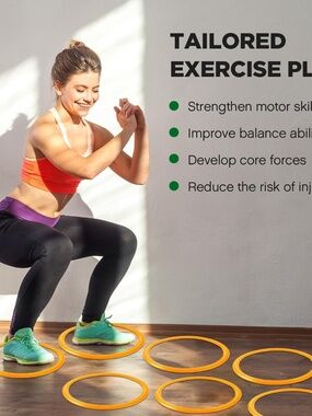 NEW Deekin 40 Pcs - Agility & Speed Training Rings (Orange)